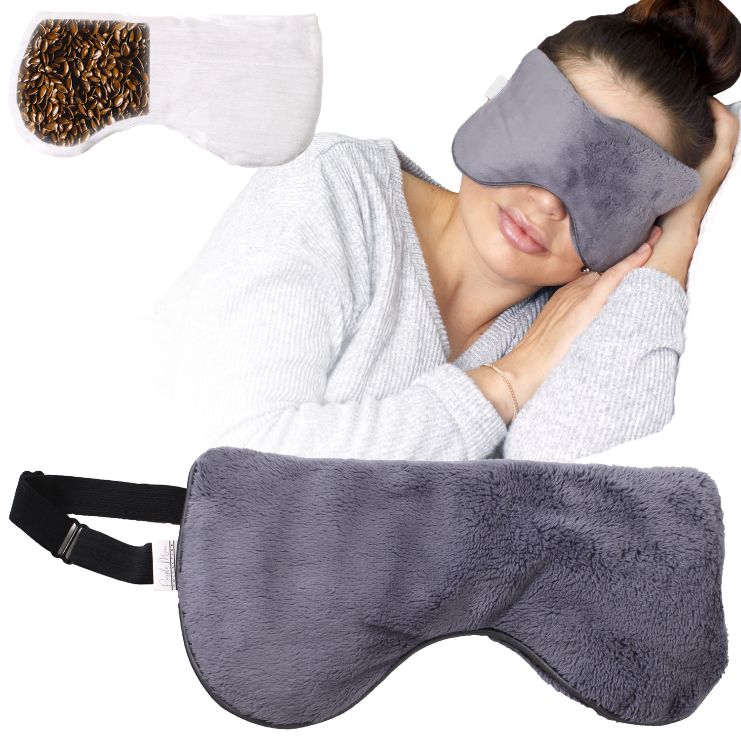 Dry Eyes Mask - Sleep Mask, Microwavable Moist Dry Therapy Ma – PurpleMoon Collection