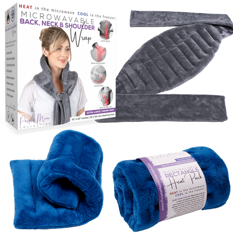 Purple Moon Microwavable Heat Pack Wrap – Wheat Bags 2PK