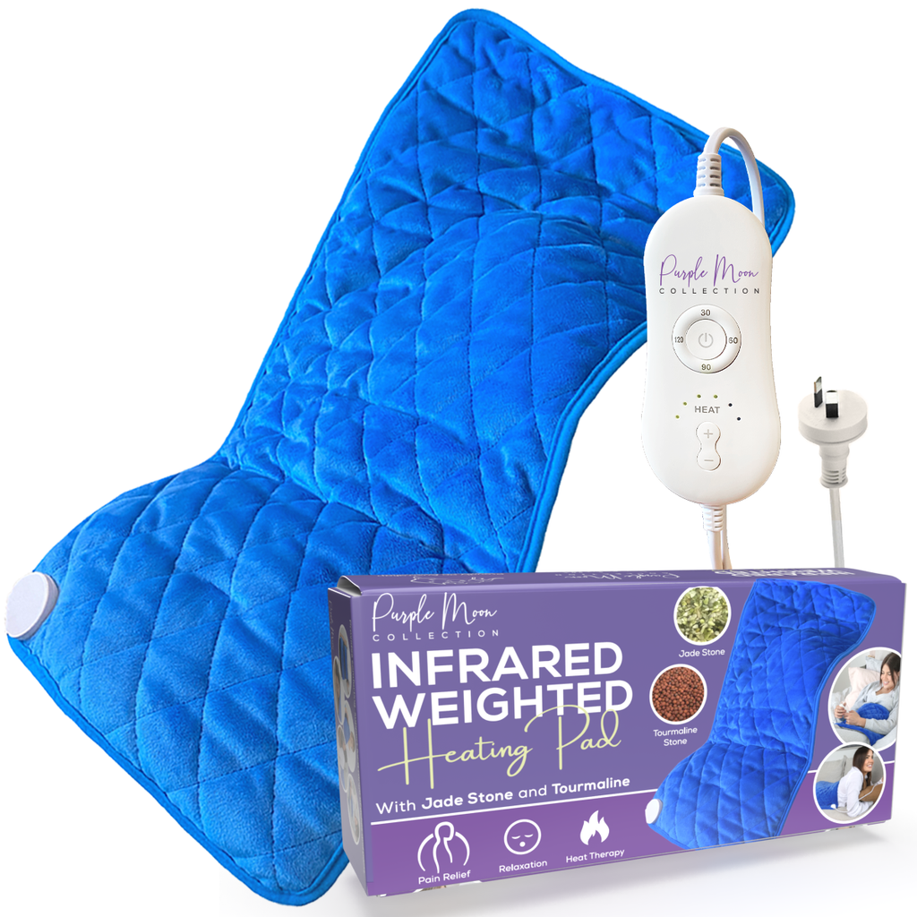 XL Electric Weighted Heating Pad with 6 Heat Settings & Safety Timer - 61x33cm