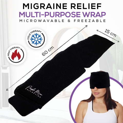 Purple Moon Migraine Relief Cap & Dry Eyes Sleep Mask 2PK