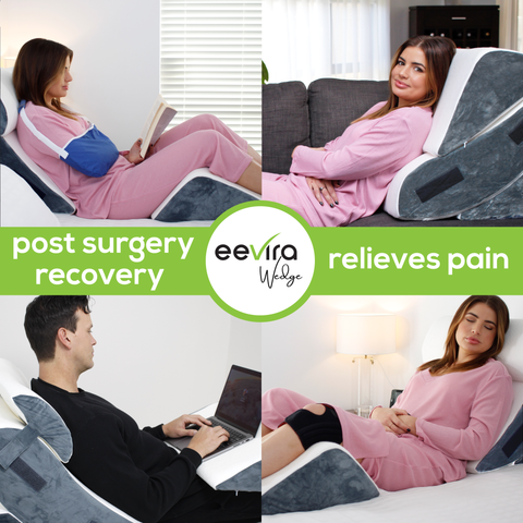 EEVIRA 4pc Orthopedic Bed Wedge Pillow Set