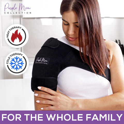 Shoulder Brace Ice Pack & Knee Gel Ice Pack for Pain & Injury Recovery - Use Hot or Ice Cold